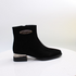 Loretta Vitale Suede Ankle Boot C38167 - Black Suede