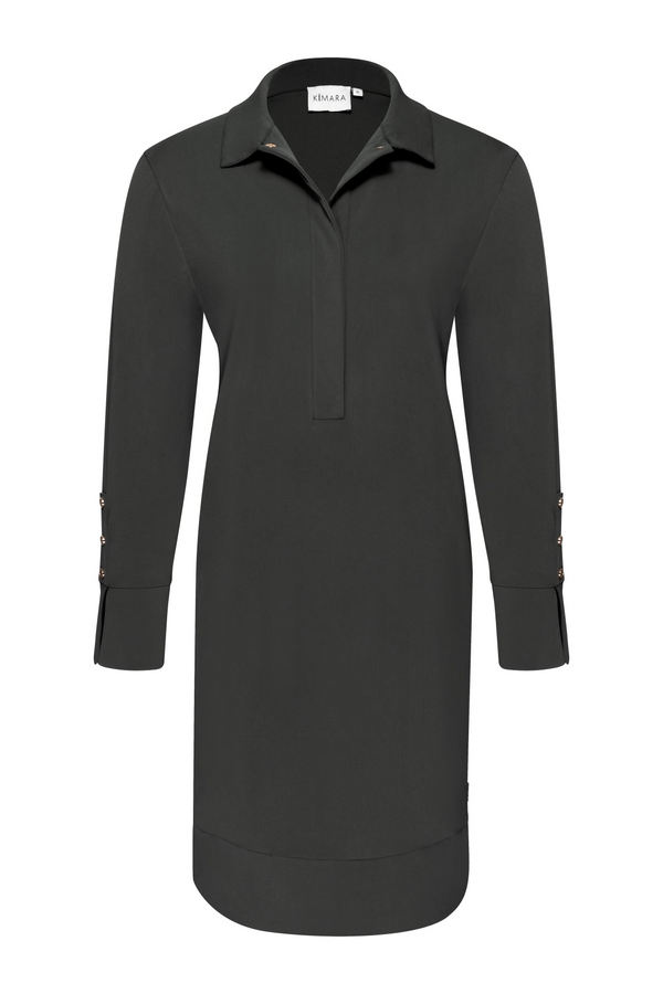 Kimara Caya Midi Shirt Dress CAYA - Grey Souk