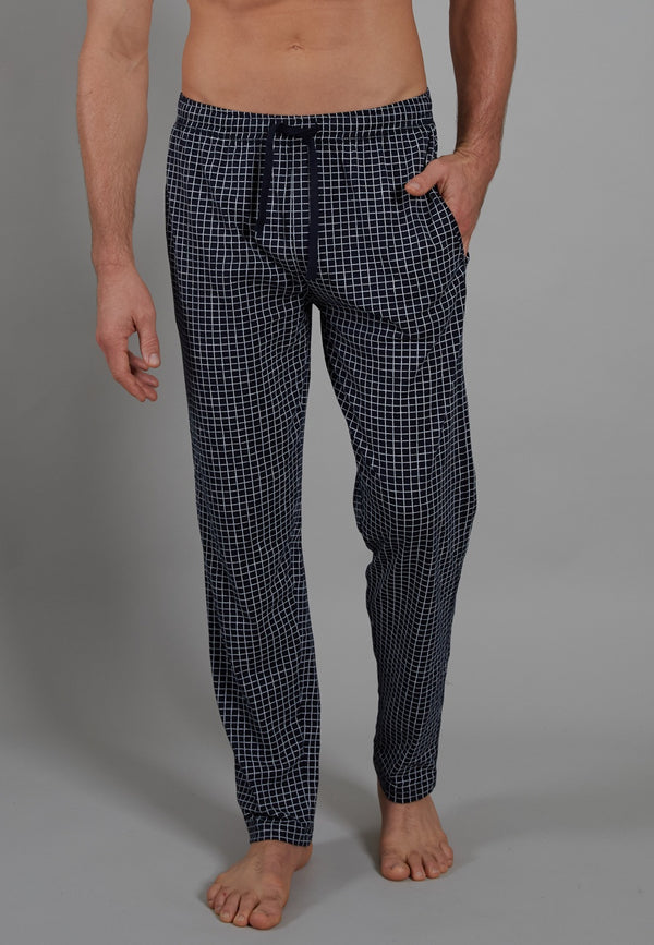 CECEBA Men’s 100% Cotton Long Checked Lounge & Sleep Pants Calgary 031044