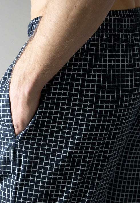 CECEBA Men’s 100% Cotton Long Checked Lounge & Sleep Pants Calgary 031044