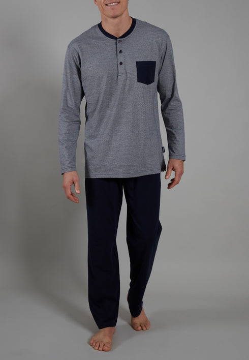 CECEBA Men’s 100% Cotton Striped Pajamas – Seoul 030632