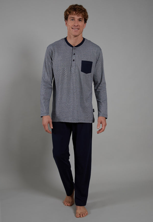 CECEBA Men’s 100% Cotton Striped Pajamas – Seoul 030632