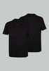 CECEBA Men’s Plain V-Neck T-Shirt 2-Pack – 1578