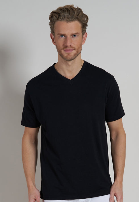 CECEBA Men’s Plain V-Neck T-Shirt 2-Pack – 1578