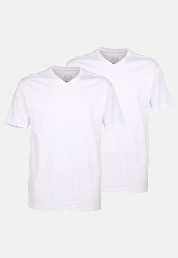 CECEBA Men’s Plain V-Neck T-Shirt 2-Pack – 1578