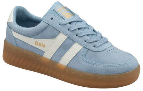 Gola Classics Women's Grandslam Suede Trainers CLA589WA Air/Off White/Gum
