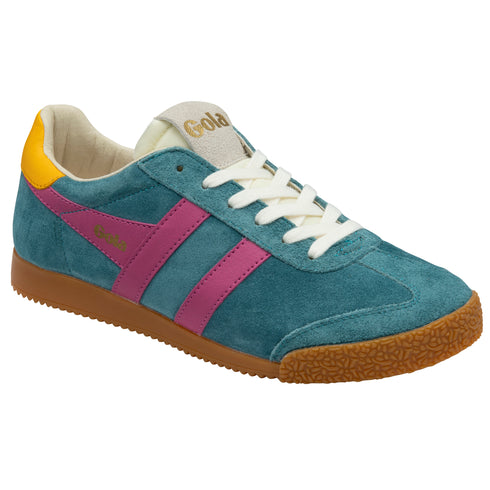 Gola Classics Women's Elan Trainers CLB538EK Peacock/Fuchsia/Sun