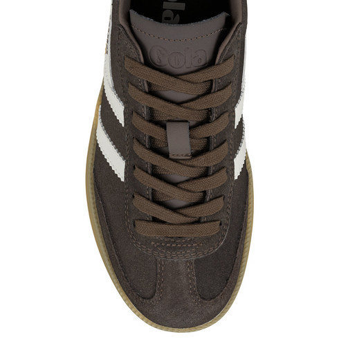 Gola Womens Viper Heritage Suede Trainer CLB735DC - Mocha/Off White/Brown Sugar/Gum