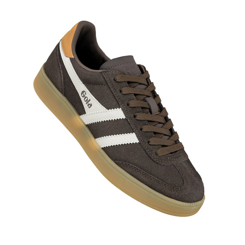 Gola Womens Viper Heritage Suede Trainer CLB735DC - Mocha/Off White/Brown Sugar/Gum