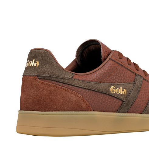 Gola Mens Viper Serra Trainer CMB942TT - Cognac Pebble/Dark Brown/Gum