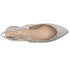 Coco Ritz Slingback Shoe Silver Fabric COCO1025
