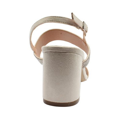 Coco Ritz Diamonte Strap Block Heel Sand COCO1026