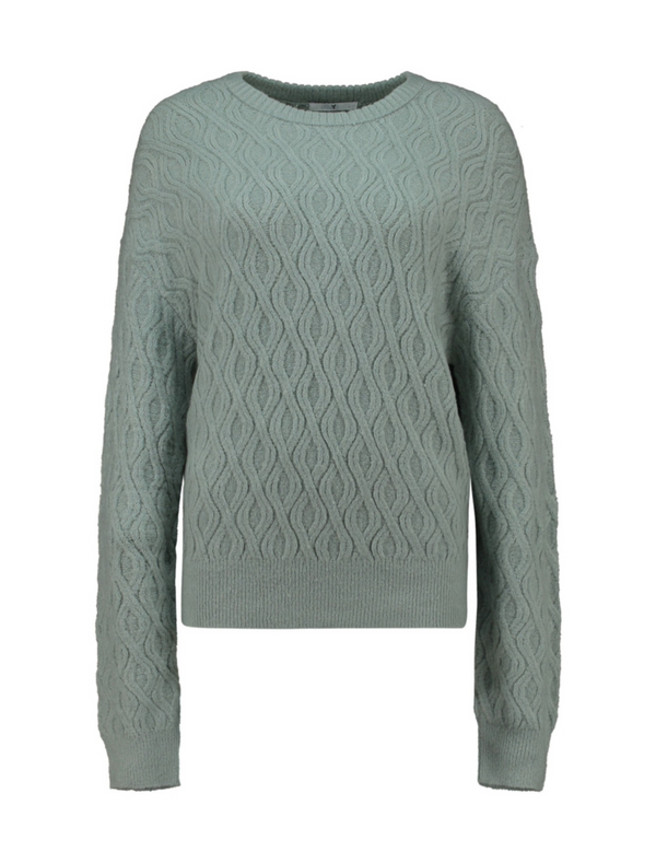 Hailys Ladies Lo44la Long Sleeve Knit Top - Willow Green COK-2412026