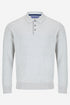 Benetti Calvin Button Knit Long Sleeve Cotton Polo