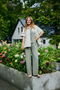 Freequent SAFRAN 208148 Short Sleeve Soft Cloak Jacket in Moonbeam