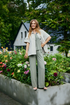 Freequent SAFRAN 208148 Short Sleeve Soft Cloak Jacket in Moonbeam