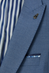 Travis by Benetti Carlos Three-Piece Cobalt Blue Slim Fit Suit - Scoop Waistcoat & Pleated Trousers