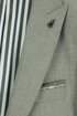 Travis by Benetti Carlos Three-Piece Sage Slim Fit Suit - Scoop Waistcoat & Pleated Trousers