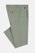 Travis by Benetti Carlos Three-Piece Sage Slim Fit Suit - Scoop Waistcoat & Pleated Trousers