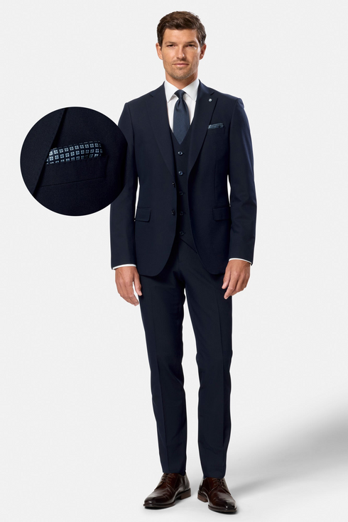 Benetti Mix & Match Carnaby Navy Suit Trousers - Lester Fit