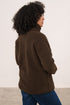 Lighthouse Cobh in Cocoa Full-Zip Funnel-Neck Fleece Jacket