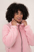 Lighthouse Pale Pink Cobh Full-Zip Funnel-Neck Fleece Jacket
