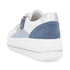 Remonte D1C01-84 Dolla Ella White & Blue Wedge Zip Lace up Trainer
