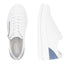Remonte D1C01-84 Dolla Ella White & Blue Wedge Zip Lace up Trainer