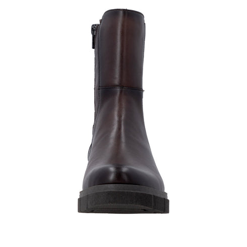 Remonte Women's Smooth Leather Leopard Print Chelsea Boots D0V70-24
