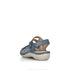 Remonte Women's Wide Fit Blue Combi Velcro Strap Sandals – D7647-16