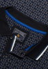 Mineral Clothing Danny All Over Print Navy Ecru Polo Shirt ML211530