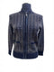 Castle Knitwear Zig Zag Zipped Cardigan Jacket DM189 0045 - Navy