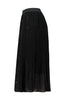 Hailys Gr44eti Pleated Glitter Midi Skirt DO-6937PTY - Black / Gold Glitter