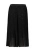 Hailys Gr44eti Pleated Glitter Midi Skirt DO-6937PTY - Black / Gold Glitter