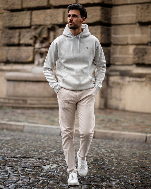 Walker & Hunt Grey Understated Hoodie - Everyday Comfort with Style