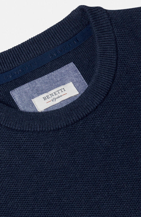 Benetti Dawson Crew Neck Cotton Sweater