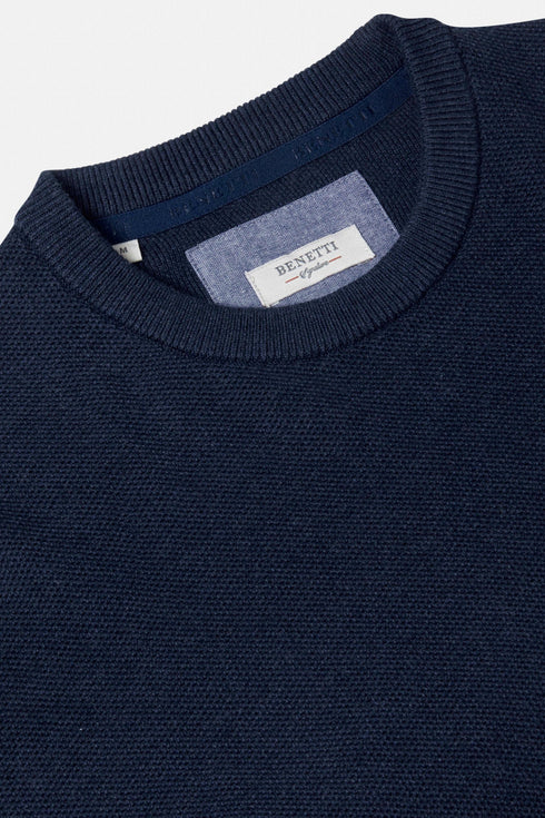 Benetti Dawson Crew Neck Cotton Sweater