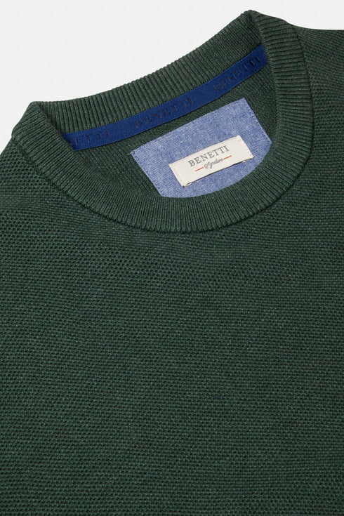 Benetti Dawson Crew Neck Cotton Sweater