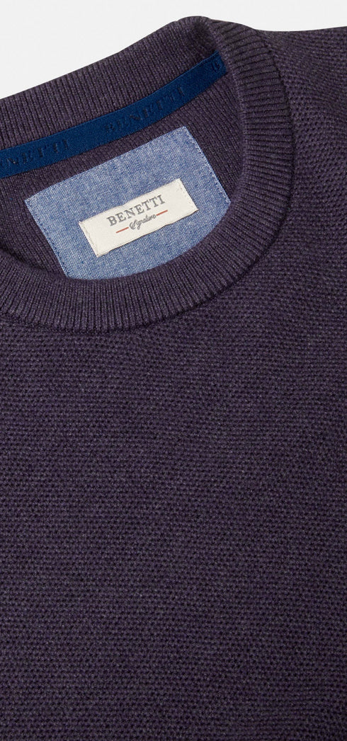 Benetti Dawson Crew Neck Cotton Sweater