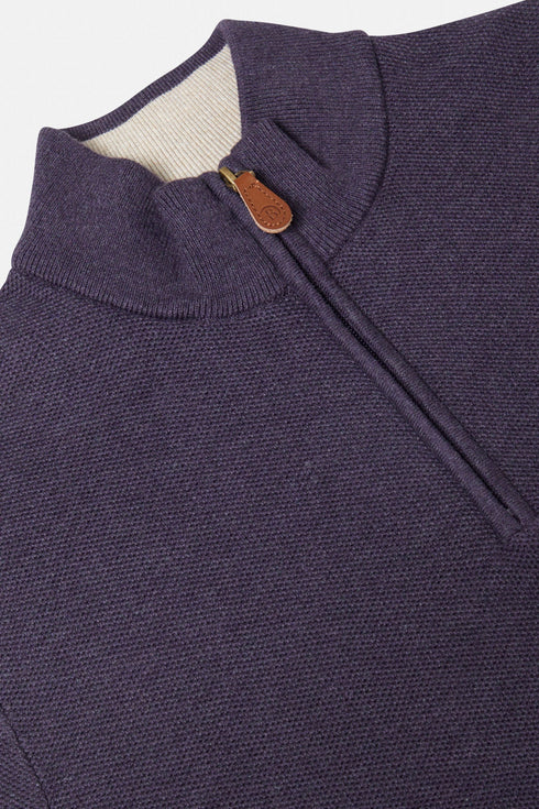 Benetti Dawson 1/4 Zip Knit Cotton Sweater