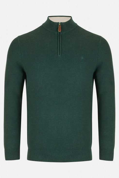 Benetti Dawson 1/4 Zip Knit Cotton Sweater