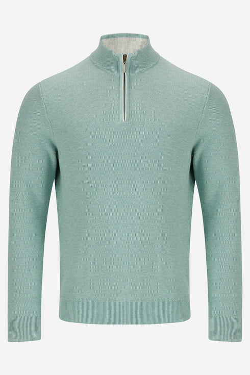 Benetti Dawson 1/4 Zip Knit Cotton Sweater