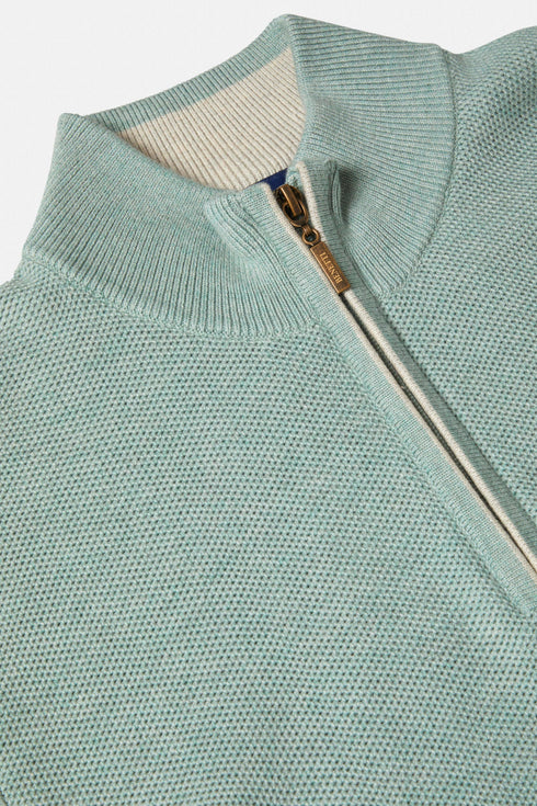 Benetti Dawson 1/4 Zip Knit Cotton Sweater