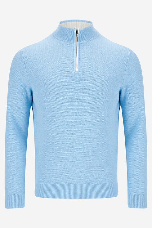 Benetti Dawson 1/4 Zip Knit Cotton Sweater