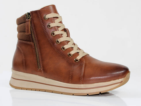 Susst Devlyn25 Brown Sporty Ankle Boots