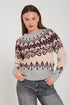 Freequent FQMerla Grey & Beige Knit Jumper 206760