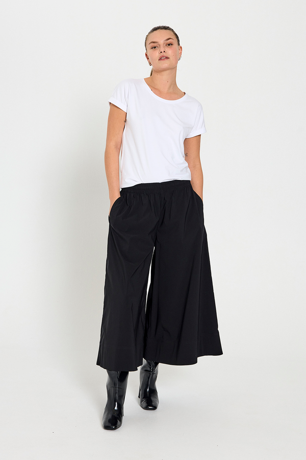 Freequent JULES Culottes Black Extra Wide Leg High Waist 206770