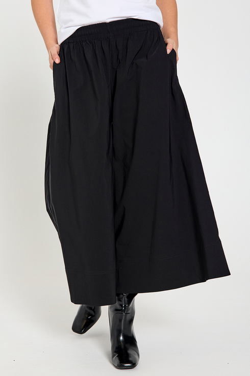 Freequent JULES Culottes Black Extra Wide Leg High Waist 206770