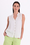Freequent | 204376 Brilliant White FQALLY Sleeveless Blouse