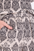 Freequent JONY Pants Beige and Black Patterned Wide Leg 208020